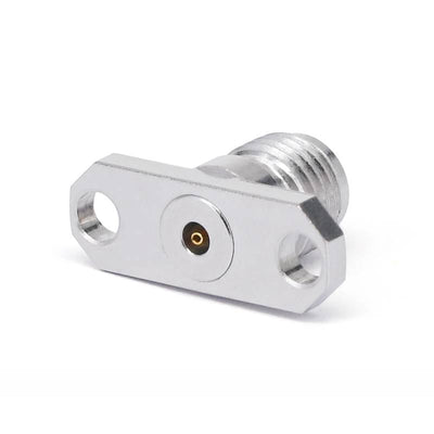 2.92mm Female Connector Field Replaceable with 2 Hole Flange, Hole Spacing 12.2mm, Acceptable Pin Diameter 0.38mm, DC - 40GHz