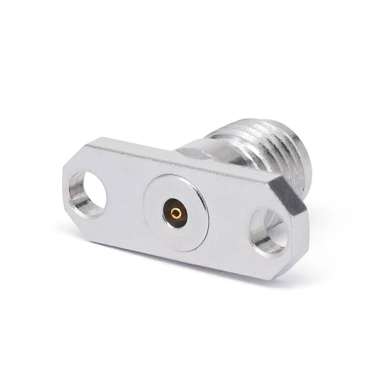2.92mm Female Connector Field Replaceable with 2 Hole Flange, Hole Spacing 12.2mm, Acceptable Pin Diameter 0.51mm, DC - 40GHz