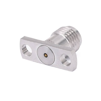 2.92mm Female Connector Field Replaceable with 2 Hole Flange, Hole Spacing 10.2mm, Acceptable Pin Diameter 0.23mm, DC - 40GHz