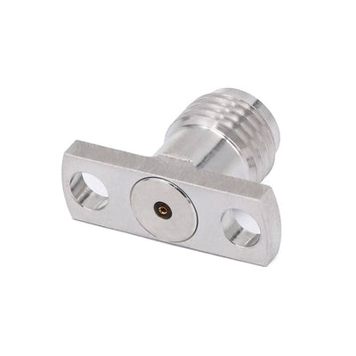 2.92mm Female Connector Field Replaceable with 2 Hole Flange, Hole Spacing 10.2mm, Acceptable Pin Diameter 0.30mm, DC - 40GHz