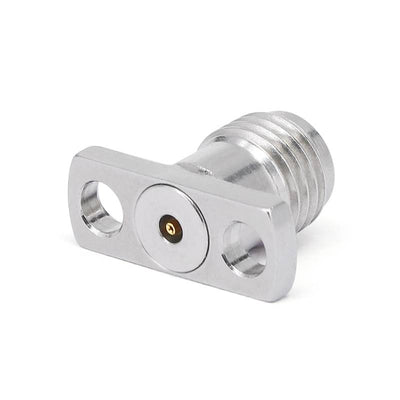 2.92mm Female Connector Field Replaceable with 2 Hole Flange, Hole Spacing 8.6mm, Acceptable Pin Diameter 0.3mm, DC - 40GHz