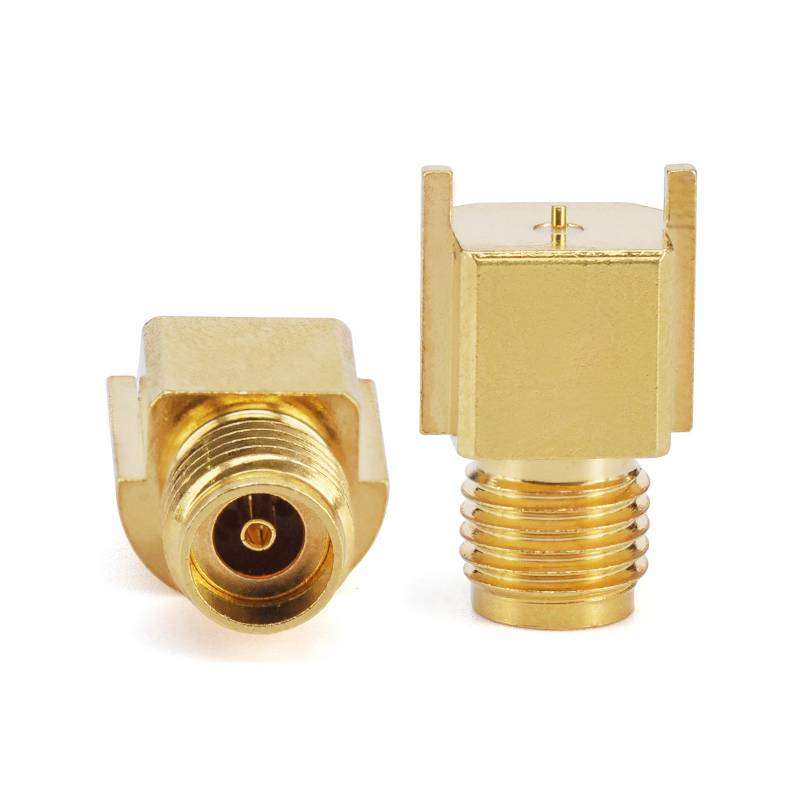 2.92mm Female Connector End Launch, PCB Edge Slotted Surface Mount, DC - 40GHz