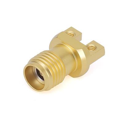 2.92mm End Launch Solderless Connector | 2 Hole Flange| Hole Spacing 5mm |  Pin 0.26mm | DC-40GHz