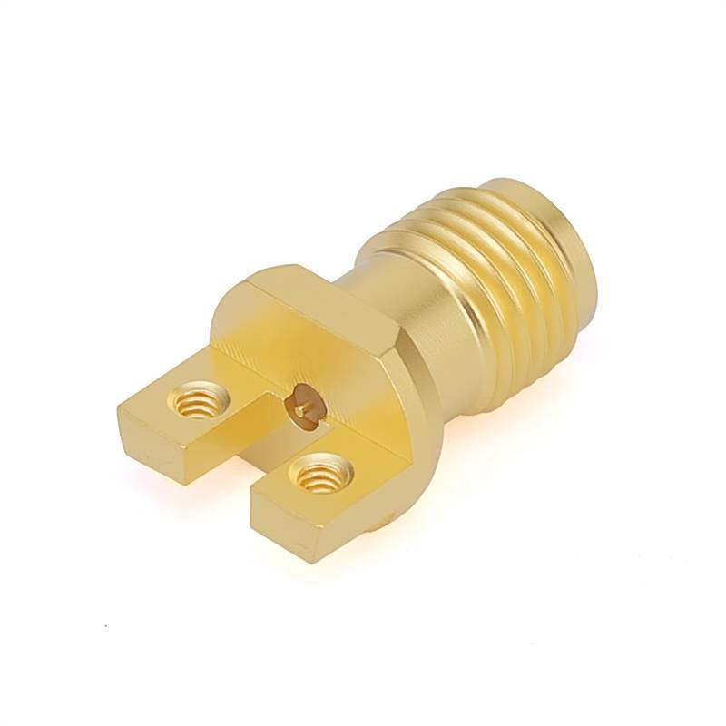 2.92mm End Launch Solderless Connector | 2 Hole Flange| Hole Spacing 5mm |  Pin 0.26mm | DC-40GHz