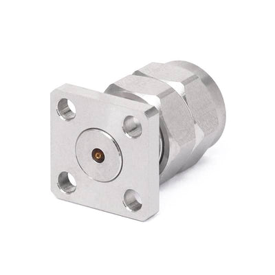 2.4mm Male Field Replaceable Connector 4 Hole FlangeHole, Acceptable Pin Diameter 0.30mm,DC - 50GHz