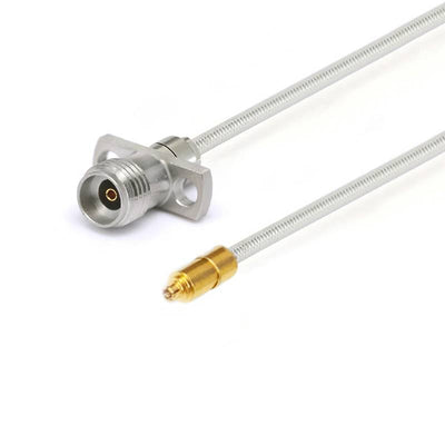 2.92mm Female with 2 Hole Flange to G3PO (SMPS) Female Cable Using .047" Series Semi-flexible Coax, DC - 40GHz