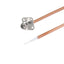 1.85mm 4-Hole Flange Female Connector to Trimmed Lead, 8.6mm Hole Spacing, Using .086” Semi-Rigid Coaxial Cable, DC to 67GHz