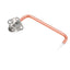 1.85mm 4-Hole Flange Female Connector to Trimmed Lead, 8.6mm Hole Spacing, Using .086” Semi-Rigid Coaxial Cable, DC to 67GHz