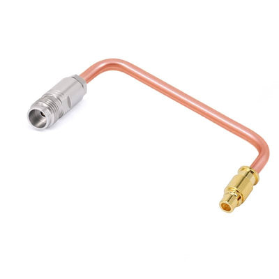 1.85mm Female to MMPX Male Cable Assembly | .086" Semi-Rigid GUT-085 (Copper) Coax Cable | DC - 67GHz