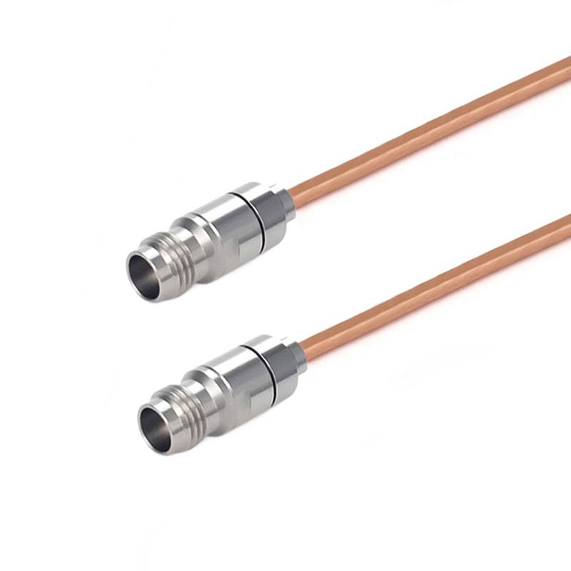 2.4mm Female to 2.4mm Female Cable Assembly | .086" Semi-Rigid GUT-085 (Copper) Coax Cable  | DC - 50GHz