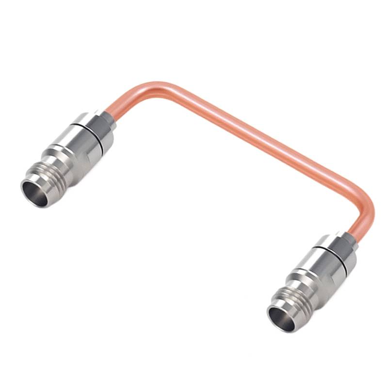 2.4mm Female to 2.4mm Female Cable Assembly | .086" Semi-Rigid GUT-085 (Copper) Coax Cable  | DC - 50GHz