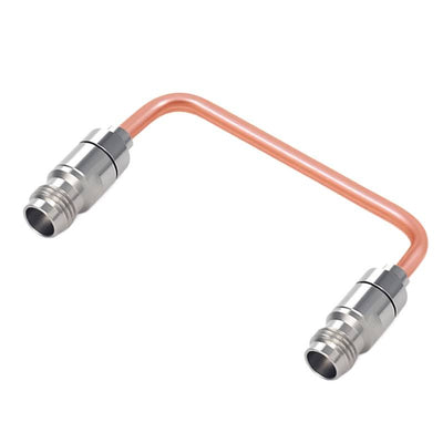 2.4mm Female to 2.4mm Female Cable Assembly | .086" Semi-Rigid GUT-085 (Copper) Coax Cable  | DC - 50GHz