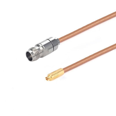 2.4mm Female to G3PO (SMPS) Female Cable Assembly | .086" Semi-Rigid GUT-085 (Copper) Coax Cable  | DC - 50GHz