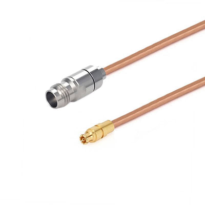 2.4mm Female to GPPO (mini-SMP) Female Cable Assembly | .086" Semi-Rigid GUT-085 (Copper) Coax Cable  | DC - 50GHz