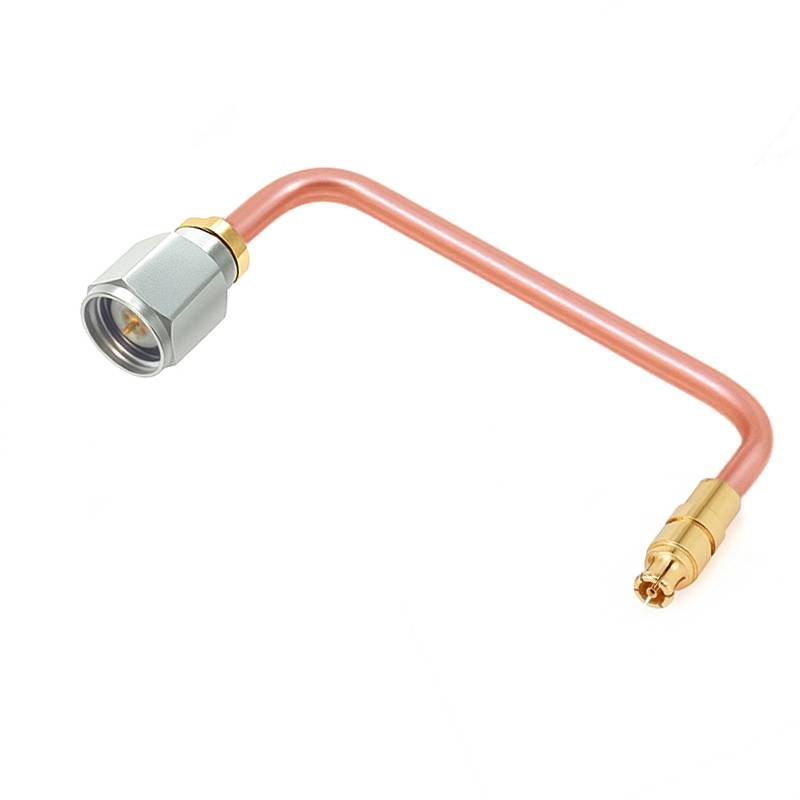 2.4mm Male to GPPO (mini-SMP) Female Cable Assembly | .086" Semi-Rigid GUT-085 (Copper) Coax Cable  | DC - 40GHz