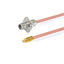 2.92mm Female with 4 Hole Flange to G3PO (SMPS) Female Cable Using .086" Semi-rigid Coax, DC - 40GHz