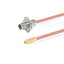 2.92mm 4 Hole Flange Female to G3PO(SMPS) Female Cable Assembly | .086" Semi-Rigid GUT-085 (Copper) Coax Cable | DC - 40GHz