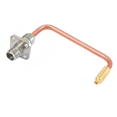 2.92mm 4 Hole Flange Female to G3PO(SMPS) Female Cable Assembly | .086" Semi-Rigid GUT-085 (Copper) Coax Cable | DC - 40GHz