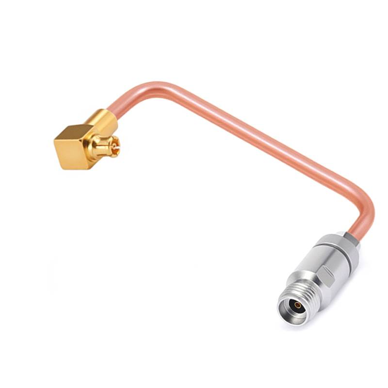 2.92mm Female to GPPO (mini-SMP) Right Angle Female Cable Assembly | .086" Semi-Rigid GUT-085 (Copper) Coax Cable  | DC - 40GHz