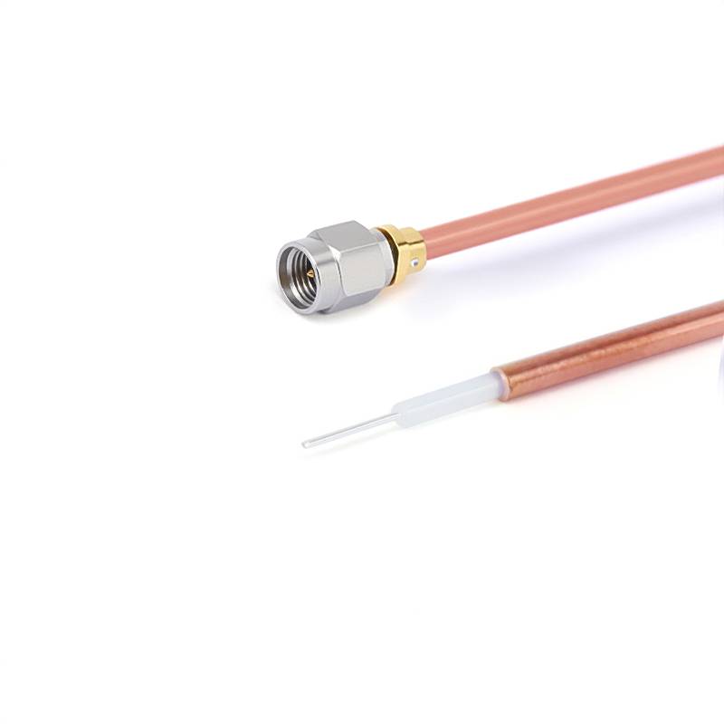 2.92mm Female to Trimmed Lead Cable Assembly | .086" Semi-Rigid GUT-085 (Copper) Coax Cable | DC - 40GHz