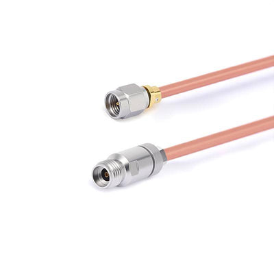 2.92mm Male to 2.92mm Female Cable Assembly | .086" Semi-Rigid GUT-085 (Copper) Coax Cable | DC - 40GHz