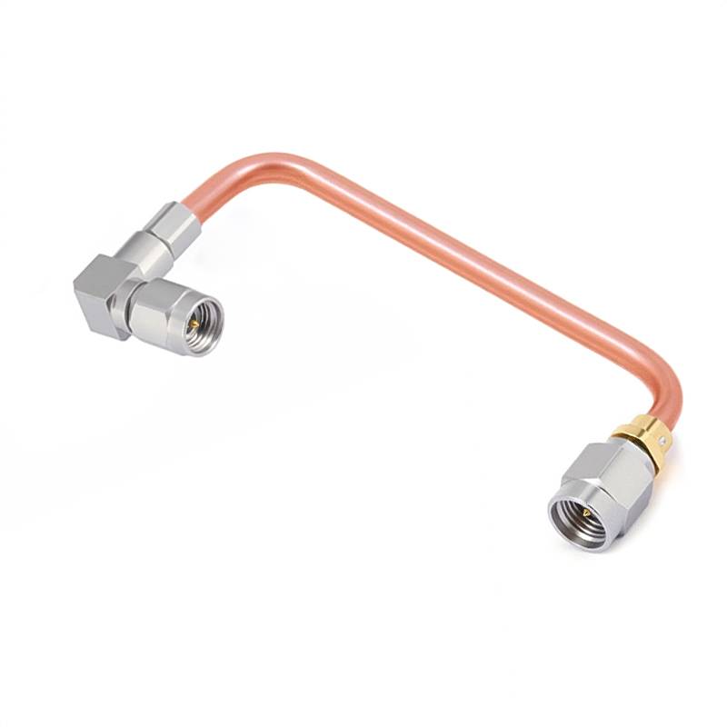 2.92mm Male to 2.92mm Right Angle Male Cable Assembly | .086" Semi-Rigid GUT-085 (Copper) Coax Cable  | DC - 40GHz