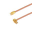 GPO (SMP) Female to GPO (SMP) Right Angle Female Cable Assembly | .086" Semi-Rigid GUT-085 (Copper) Coax Cable  | DC - 18GHz