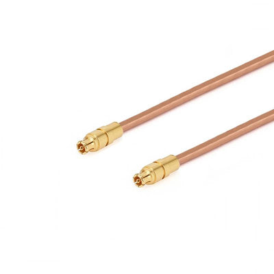 GPPO (mini-SMP) Female to GPPO (mini-SMP)  Female Cable Assembly | .086" Semi-Rigid GUT-085 (Copper) Coax Cable  | DC - 40GHz