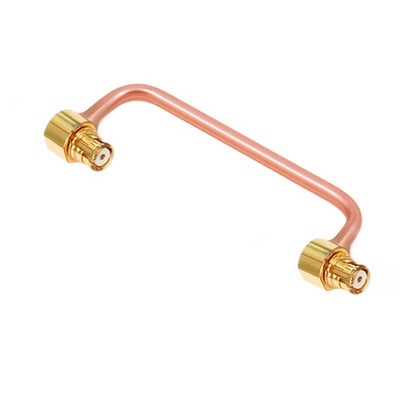 GPO (SMP) Right Angle Female to GPO (SMP) Right Angle Female Cable Assembly | .086" Semi-Rigid GUT-085 (Copper) Coax Cable  | DC - 18GHz