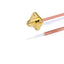 SMA 4 Hole Flange Female to Trimmed Lead Cable Assembly | .086" Semi-Rigid GUT-085 (Copper) Coax Cable | DC - 18GHz
