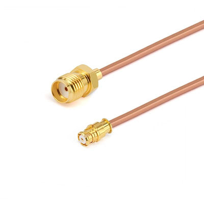SMA Female to GPO (SMP) Female Cable Assembly | .086" Semi-Rigid GUT-085 (Copper) Coax Cable  | DC - 18GHz