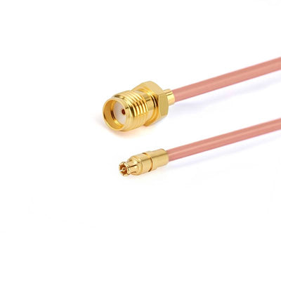 SMA Female to GPPO (mini-SMP) Right Angle Female Cable Assembly | .086" Semi-Rigid GUT-085 (Copper) Coax Cable  | DC - 18GHz