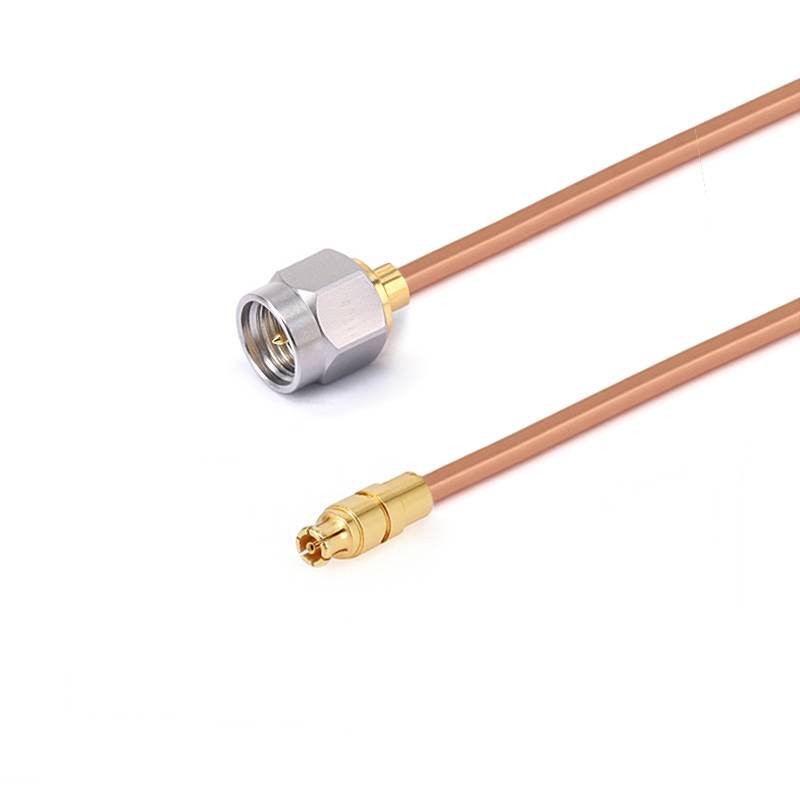 SMA Male to GPPO (mini-SMP) Female Cable Assembly | .086" Semi-Rigid GUT-085 (Copper) Coax Cable  | DC - 18GHz