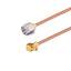 SMA Male to GPO (SMP) Right Angle Female Cable Assembly | .086" Semi-Rigid GUT-085 (Copper) Coax Cable  | DC - 18GHz