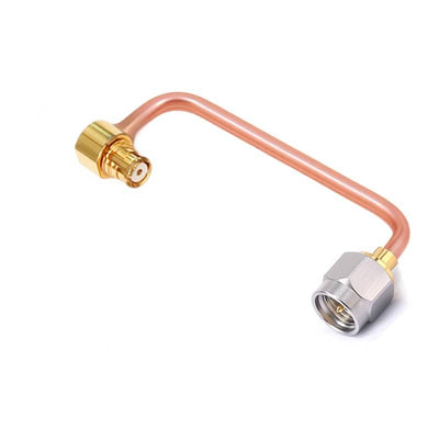 SMA Male to GPO (SMP) Right Angle Female Cable Assembly | .086" Semi-Rigid GUT-085 (Copper) Coax Cable  | DC - 18GHz
