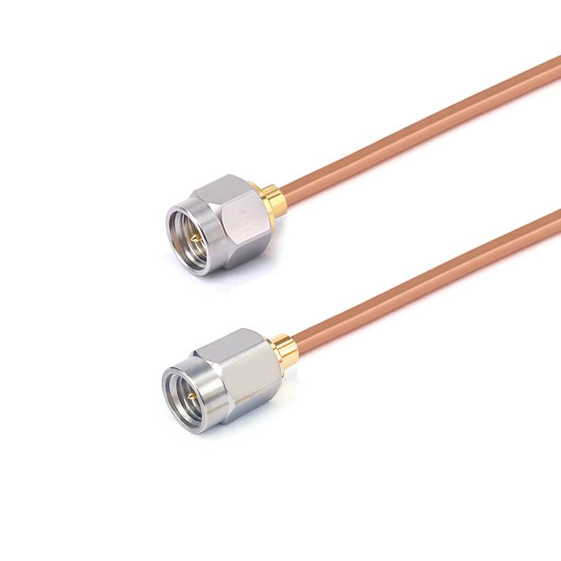 SMA Male to SSMA Male Cable Assembly | .086" Semi-Rigid GUT-085 (Copper) Coax Cable  | DC - 18GHz