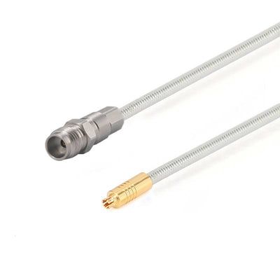 1.85mm Female to G3PO(SMPS) Female Cable Assembly | .086" Semi-Flexible Coax Cable Without FEP Jacket | DC - 67GHz