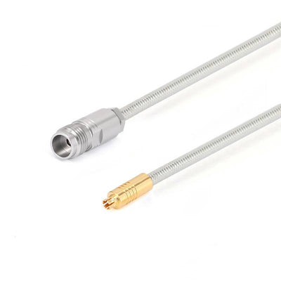 1.85mm Female to G3PO(SMPS) Female Cable Assembly | .086" Semi-Flexible Coax Cable Without FEP Jacket | DC - 67GHz