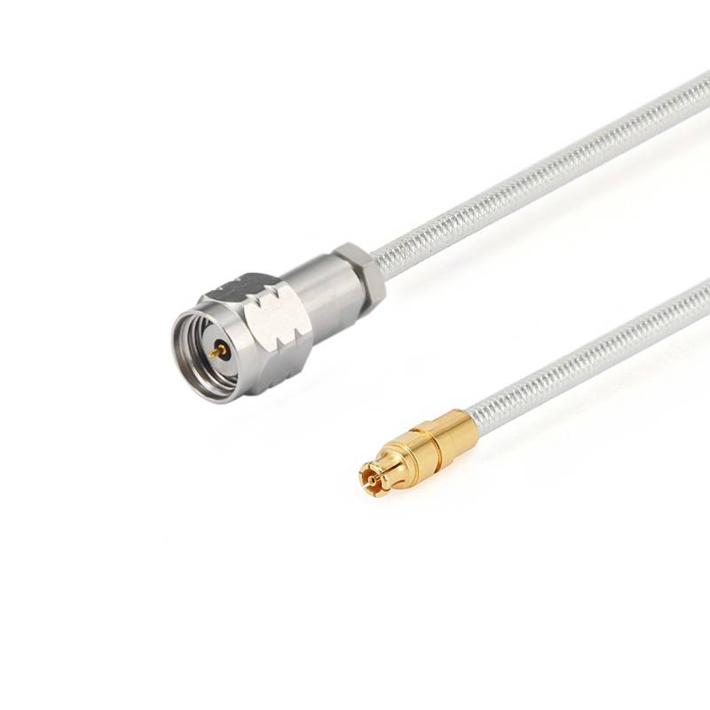 1 85mm Male To GPPO Mini SMP Female Cable Assembly 086 Semi Flexib 1-85mm-male-to-gppo-mini-smp-female-cable-assembly-086-semi-flexib