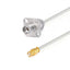2.4mm 4 Hole Flange Female to GPO(SMP) Female Cable Assembly | .086" Semi-Flexible Coax Cable Without FEP Jacket | DC - 40GHz