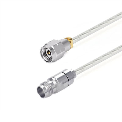 2.4mm Male to 2.4mm Female Cable Assembly | .086" Semi-Flexible Coax Cable Without FEP Jacket | DC - 50GHz