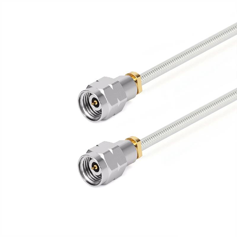 2.4mm Male to 2.4mm Male Cable Assembly | .086" Semi-Flexible Coax Cable Without FEP Jacket | DC - 50GHz