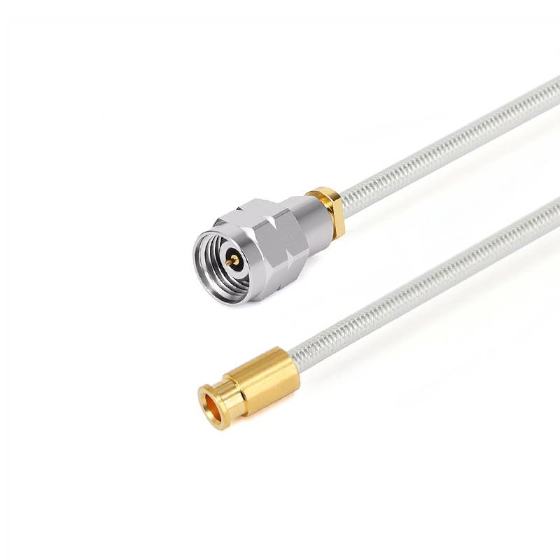 2.4mm Male to MMPX Female Cable Assembly | .086" Semi-Flexible Coax Cable Without FEP Jacket | DC - 50GHz