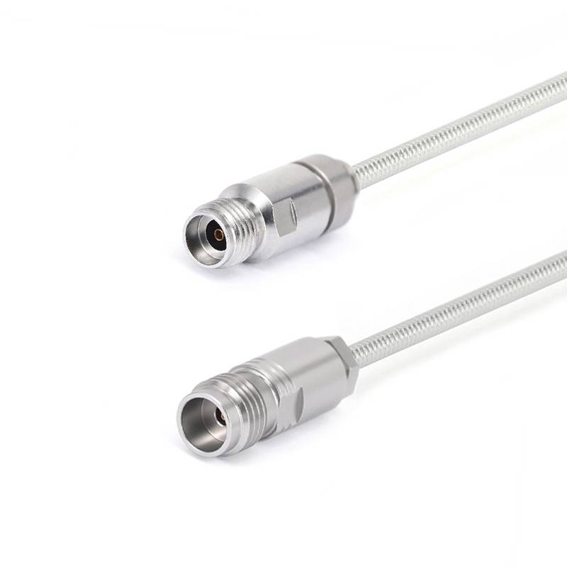 2.92mm Female to 1.85mm Female Cable Assembly | .086" Semi-Flexible Coax Cable Without FEP Jacket | DC - 40GHz