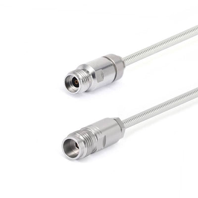 2.92mm Female to 1.85mm Female Cable Assembly | .086" Semi-Flexible Coax Cable Without FEP Jacket | DC - 40GHz
