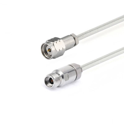 2.92mm Female to 1.85mm Male Cable Assembly | .086" Semi-Flexible Coax Cable Without FEP Jacket | DC - 40GHz