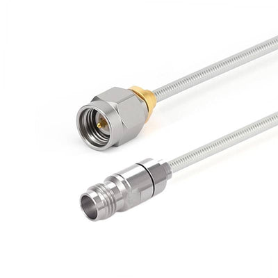 2.92mm Male to 2.4mm Female Cable Assembly | .086" Semi-Flexible Coax Cable Without FEP Jacket | DC - 40GHz