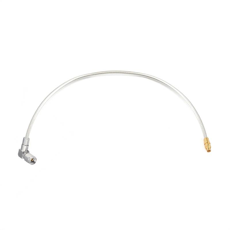 2.92mm Right Angle Male to GPPO(Mini-SMP) Female Cable Assembly | .086" Semi-Flexible Coax Cable Without FEP Jacket | DC - 40GHz