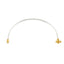 GPO(SMP) Female to GPO(SMP)  2 Hole Flange Female Cable Assembly | 086" Semi-Flexible Coax Cable without FEP Jacket | DC - 18GHz