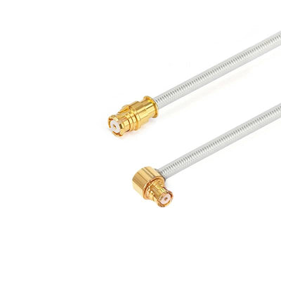 GPO(SMP) Female to GPO(SMP) Right Angle Female Cable Assembly | .086" Semi-Flexible Coax Cable Without FEP Jacket | DC - 26.5GHz
